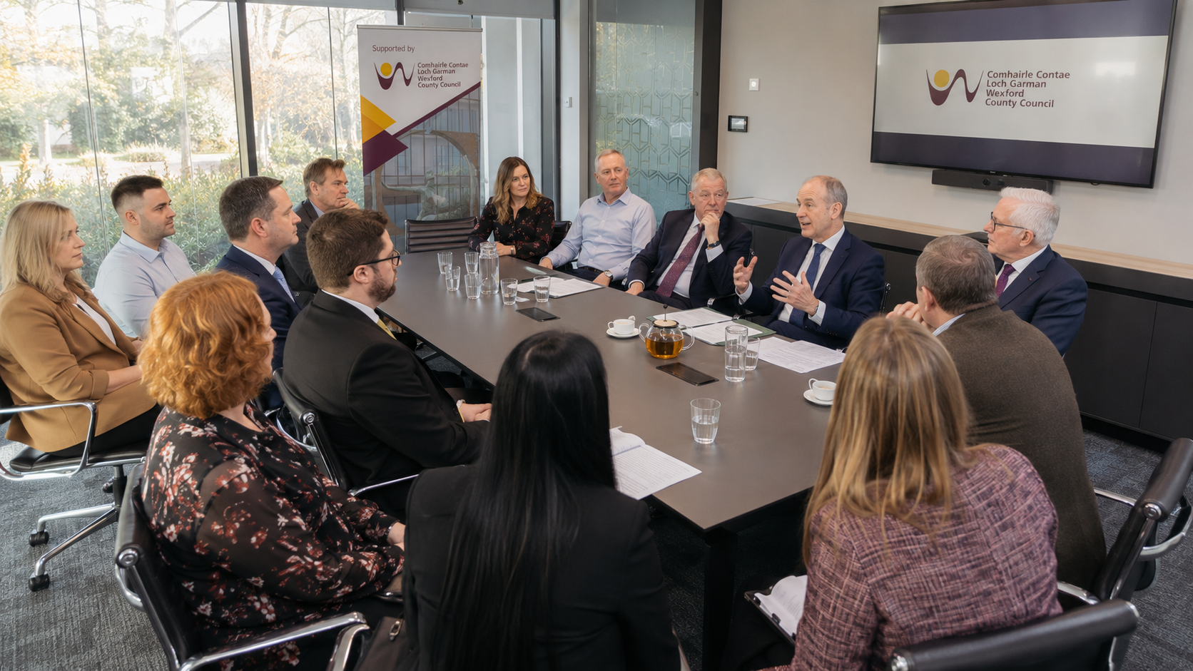 QedON supporting a Wexford County Council roundtable session